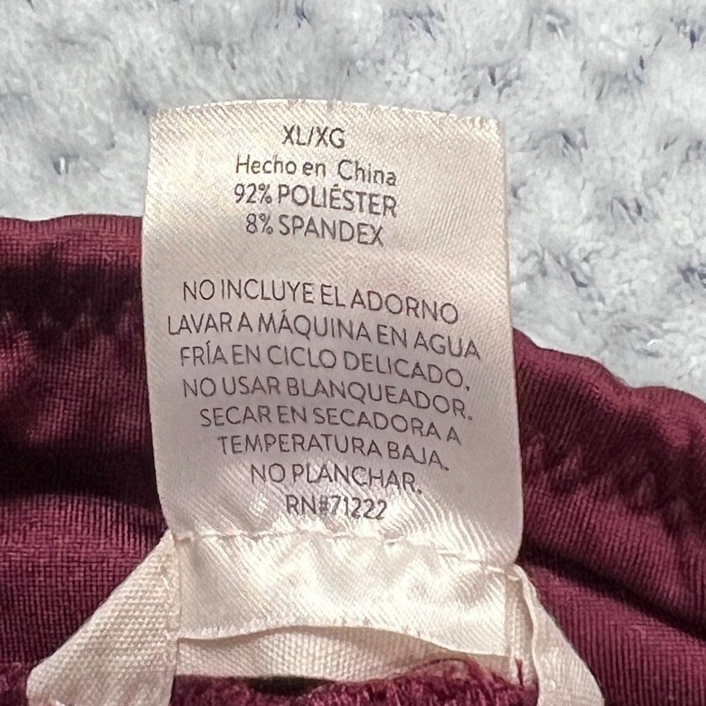 Lucky Brand Burgundy Leggings Size XL - Picture 8 of 12